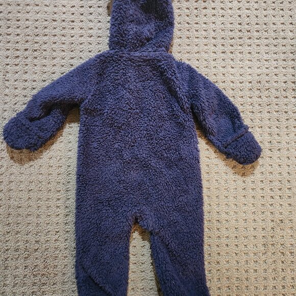 Carter’s Fleece Bear Suit Navy, 9 Months - Picture 7 of 7